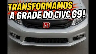 PINTURA DA GRADE FRONTAL - APLIQUE DO CIVIC G9 - COMO REMOVER E INSTALAR A GRADE