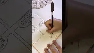 Como fazer um bullet journal f&aacute;cil usando apenas 1 caneta #shorts #papelaria #bulletjournal