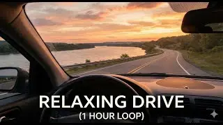 Down the Mississippi, Relaxing Drive Music (1 Hour Loop) Ambient Travel Vibe