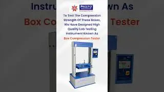 How to perform box compression test with presto box compression tester ? ||Presto Group