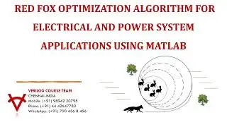 RED FOX OPTIMIZATION ALGORITHM FOR ELECTRICAL AND POWER SYSTEM APPLICATIONS USING MATLAB