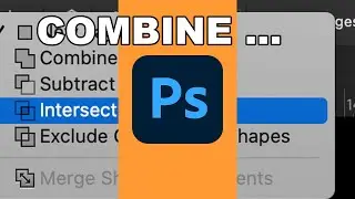Pathfinder And SHAPES In Photoshop