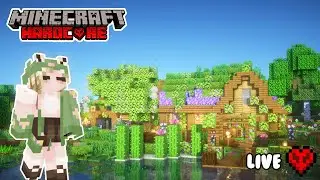 Building a Magical Mansion in Minecraft Hardcore 💗 Livestream