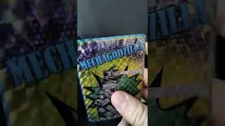 Godzilla rare holographic stickers unboxing