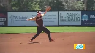 Idaho Today: Producer Cowan tries out for the Pioneer Baseball League!