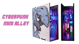 A Kickstarter Project We Love: Cyberpunk Mini Alley - Bookshelf Insert / Booknook