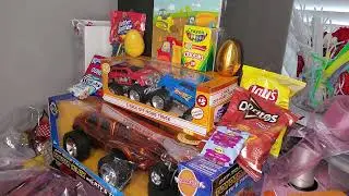 EASTER GIFT BASKET FOR A  BOY USING TRUCKS 🛻🚚