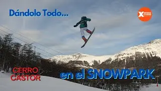 Dante y Kefr&eacute;n en CASTOR PARK! 🏂 Cerro Castor | Ushuaia ❄️