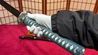 Vacuum heat-treated CPM-3v powder steel Japanese samurai katana