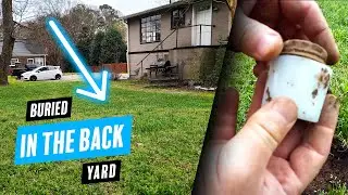 Sealed Jar & Silver Coins Found Buried in The Back Yard! #metaldetecting #treasure