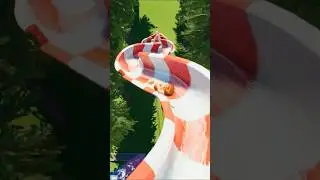 The Most Twisted Water Slide Ever &ndash; Planet Coaster 2 #waterslide #waterpark #shorts