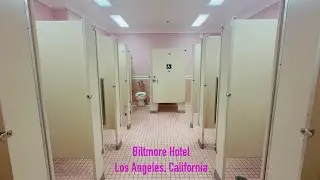 Women’s Restroom | American Standard Toilet Flush | Biltmore Hotel, Los Angeles, California, USA