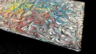 Title #54 acrylic painting on canvas panel,  Concetto: Caotica esplosione cosmica by S.J.Louis
