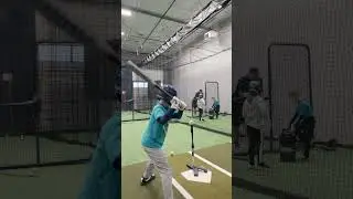 Baseball Players Practice In The Batting Cage #baseball #baseballpractice #battingcage