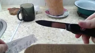 How i sharpened my Victorinox 111 mm Nomad SAK (paper cutting test)