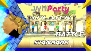 Wii Party - Battle 4-Player (Standard) Guest gold vs Hiroshi vs Nick vs Luca