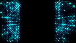 Neon side light wall intro title frame border animated background video , Copyright FREE video