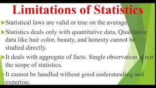 Limitations of Statistics