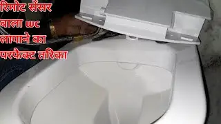 Remote wc Instalation, wc Instalation, sensor wc Instalation, how to install wall hung ewc ,toilet 