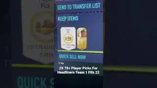 2X 78+ Player Picks For Headliners Team 1 Fifa 22 #fifa22 #fifaultimateteam #headliners