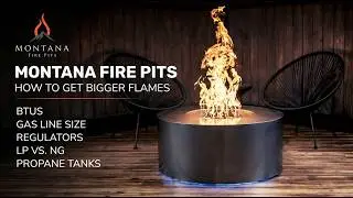 How to Get Bigger Flames in Your Fire Pit 🔥 Gas Line Sizing, Pressure, & MORE!