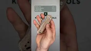 Kizer Vanguard Drop Bear 2, V3619 2CC1 Satin Nitro V, Brown Micarta, pocket knife, Azo design