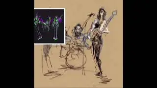 Kathy Moore Super Power Trio// Mother Mary//Featuring the Artof Jeff Barlow. #Drawitin1