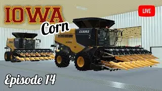 🔴 Iowa Corn - Flint Hills - LIVE - Episode 14 - Farming Simulator 19