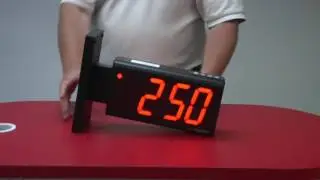 BRG Precision Product's DuraTime HP HP440R-2SB - 4 Digit, 4 inch Double-sided Digital Clock