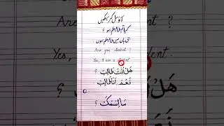 Learn Basic Arabic, English & Urdu Conversation | Easy Language Practice