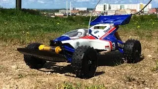 Tamiya Thunder Shot 4WD 1/10 Buggy: Spring Time Run! Thunder from the 1980s!