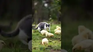 Hungry Cat Attacks Chicks 😱 | Mother Hen&rsquo;s Babies Get Eaten | Shocking Animal Moment