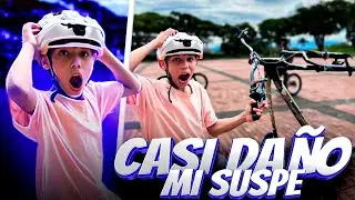 Intentando picar sin llanta 🤯( casi daño la suspensión)🤯🫣