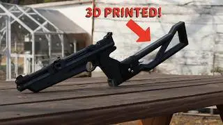 I 3d printed a stock for my pistol because im cheap lol