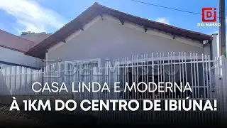 Casa linda e moderna &agrave; 1km do centro de Ibi&uacute;na!