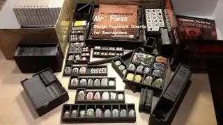 Вставка/органайзер из пеноматериала Gloomhaven Custom (полная версия моего плана)