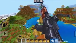 I ATTACKED THE PILLAGERS AND VINDICATOR IN THE VILLAGE USING MODERN GUN (MINECRAFT GAMEMODE)