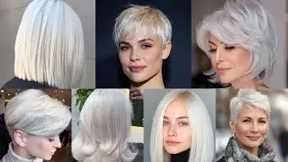 Platinum White Haircut Ideas 2026 | Chic Modern & Stunning Silver Hair Styles