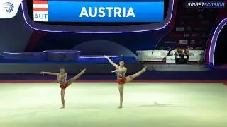Eva GASSER & Franziska SEINER (AUT) - 2019 Acro Europeans, dynamic final