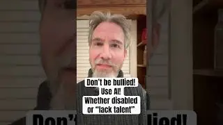 Use AI! Esp if you&rsquo;re disabled or &ldquo;lack talent&rdquo;! (Ignore the bullies & gatekeepers) #AI #Agency