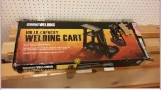 Harbor Freight Welding Cart with Hobart 140