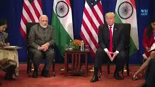 PM Shri Narendra Modi & President Trump in a Bilateral Meeting at Manila, Philippines : 13.11.2017