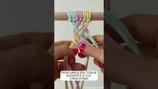 MACRAM&Eacute; PARA PRINCIPIANTES TRENZA MACRAM&Eacute;  #macrame #trenzas #macramepared #macramepassoapasso