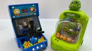 9-minute game console toy unboxing, marble toy game console, shooting toy game console, ASMR