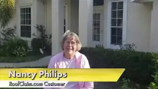 Nancy Philips shares her great experience with RoofClaim.com