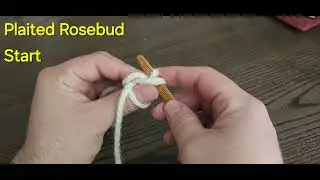 Plaited Rosebud Start for Nalbinding