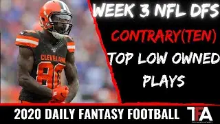 NFL DFS Week 3 | Top Low Owned Plays