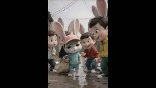 The poor rabbit was mocked for having no money rising from poverty to wealth#cute#poor#rabbit#shorts