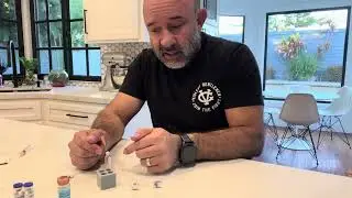How to reconstitute two peptide vials for use with a pen injector