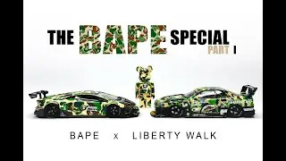 1/64 Bape Special Part I - BAPE x Liberty Walk | R34 Skyline GT-R & Lamborghini Aventador